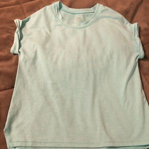 Athleta Girl Teal blue top size medium 8-10 EUC